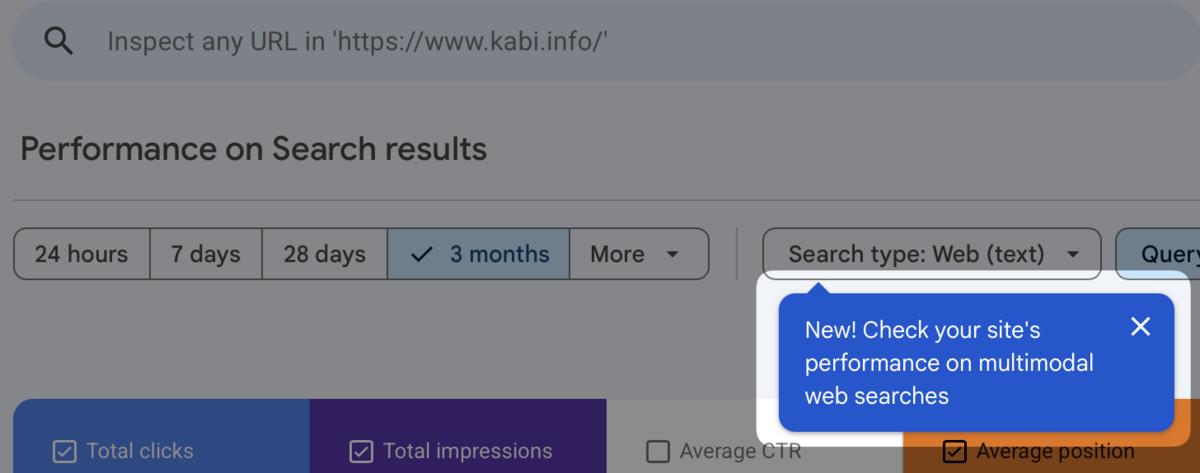Vklop multimodalnega iskanja v Google Search Console