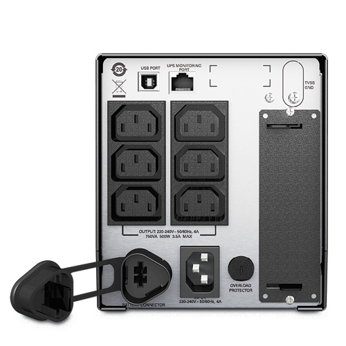 Smart-UPS 750VA LCD zadaj