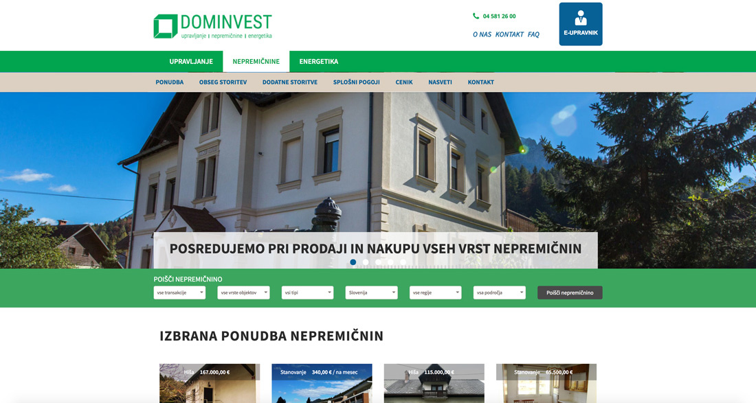 Dominvest nepremičnine