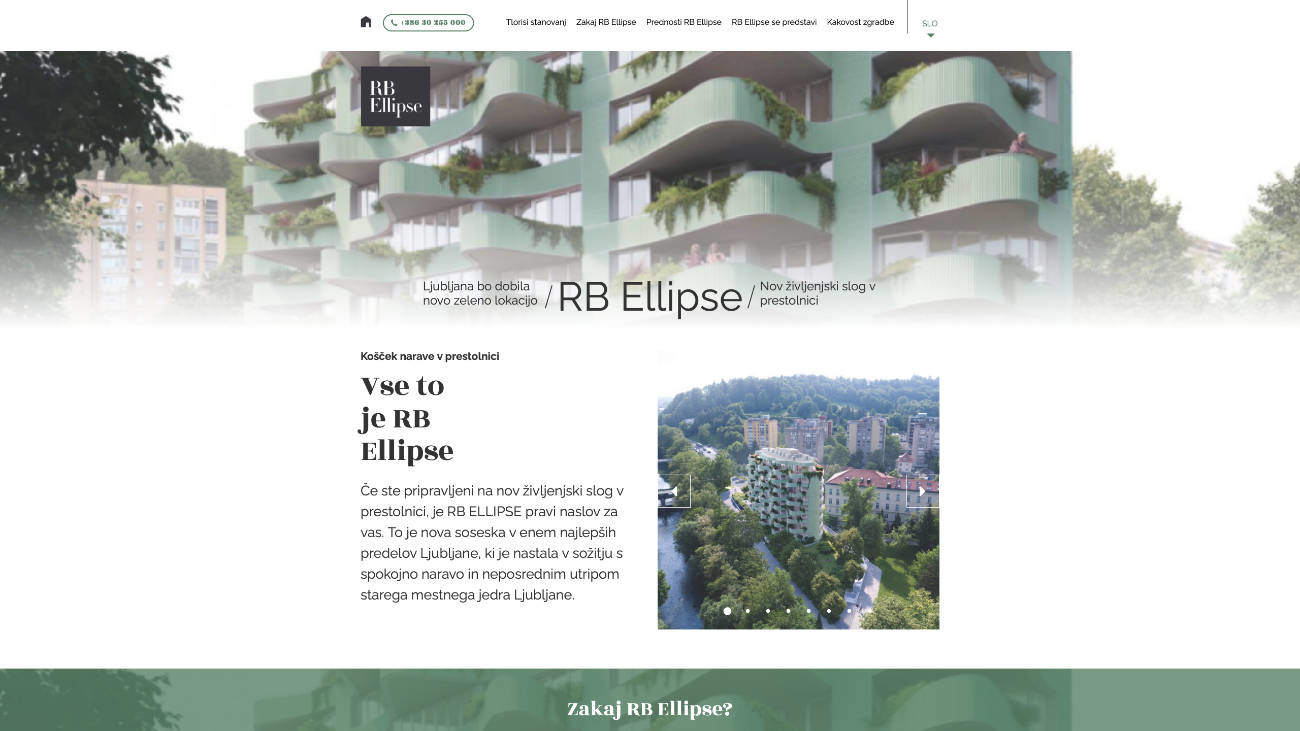 Spletna stran RB Ellipse