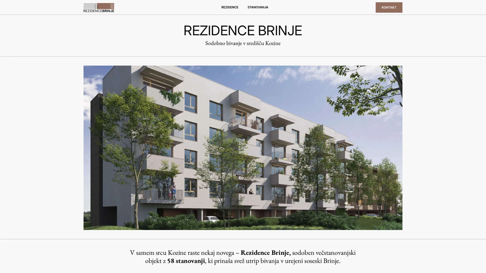 Rezidence Brinje - novogradnja Kozina