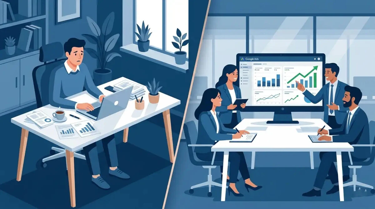 Google Ads: kdaj se splača upravljati sam in kdaj je agencija boljša naložba?