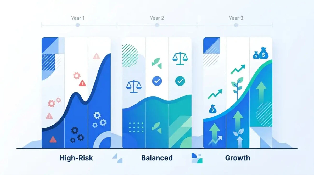 Skupni strošek spletne strani v 3 letih