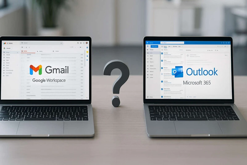 Izbira poslovne e-pošte: Google ali Microsoft?