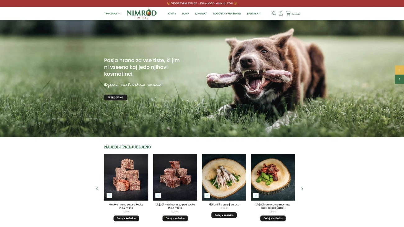 Spletna trgovina Nimrod