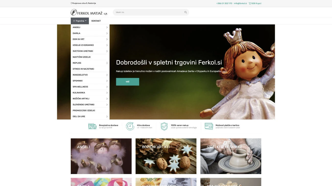 Spletna trgovina Ferkol