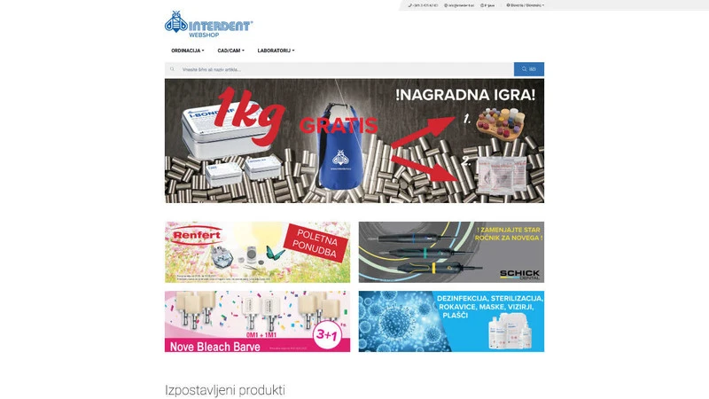 Spletna trgovina Interdent