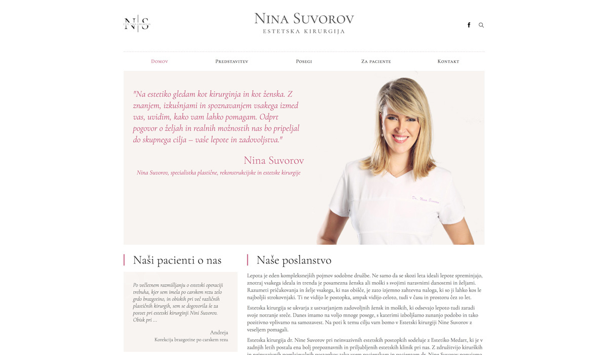 Estetska kirurgija Nina Suvorov