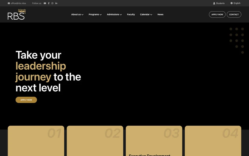 Rome Business School Belgrade spletna stran