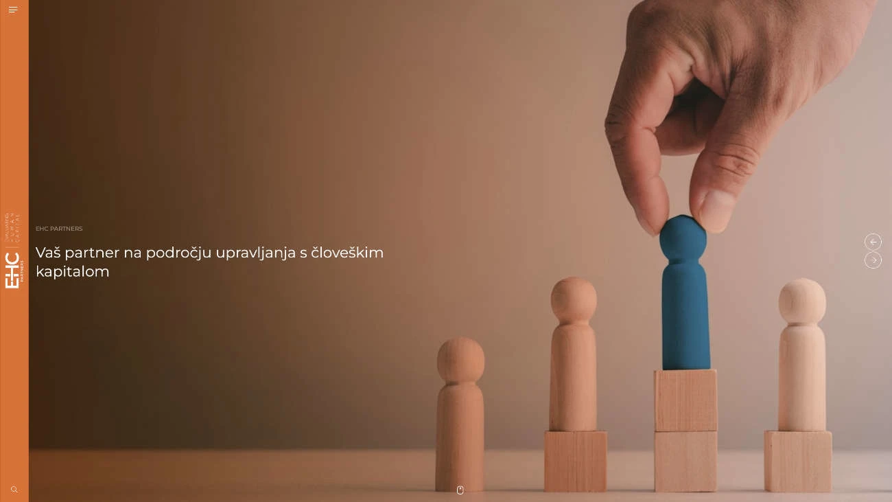 Spletna stran EHC Partners