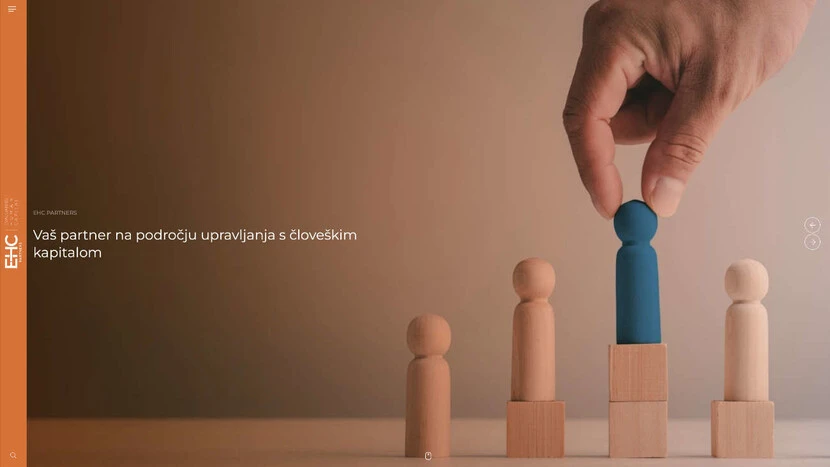 Spletna stran EHC Partners