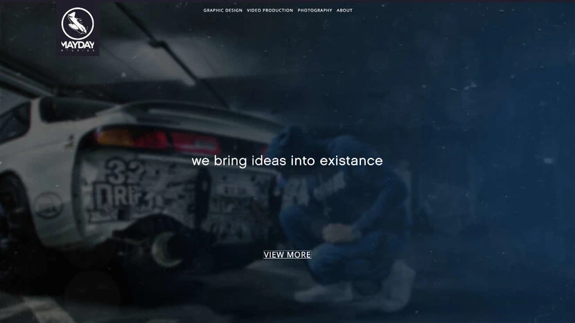 Spletna stran Mayday studios