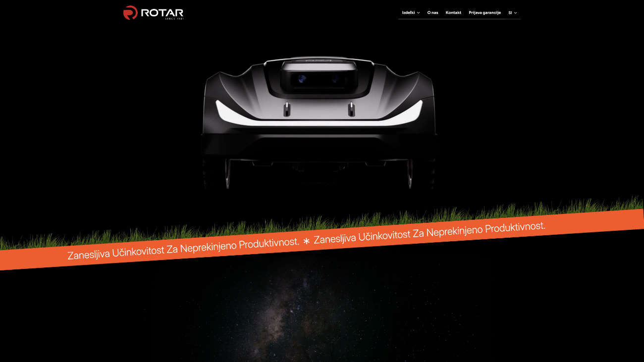Spletna stran Sunseeker