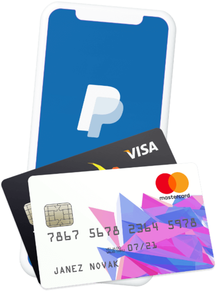 Plačila s karticami in Paypal