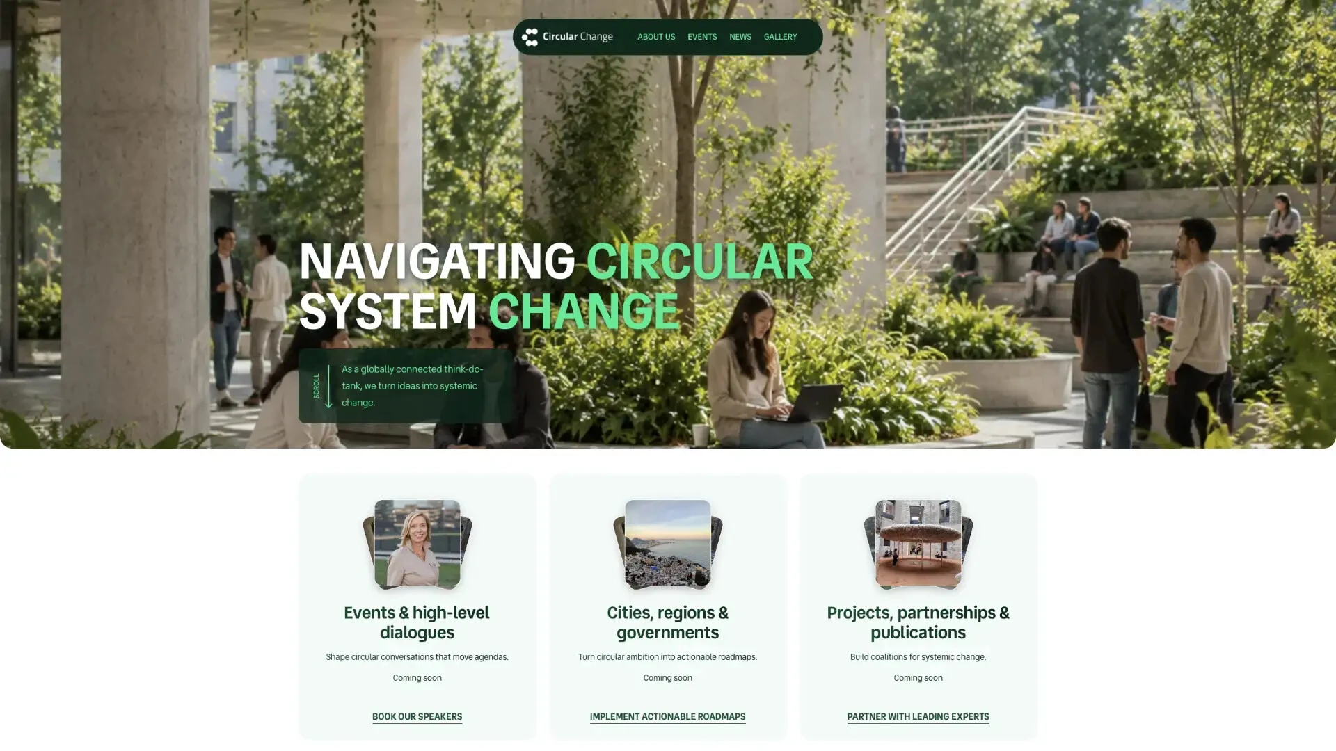 Circular Change spletna stran