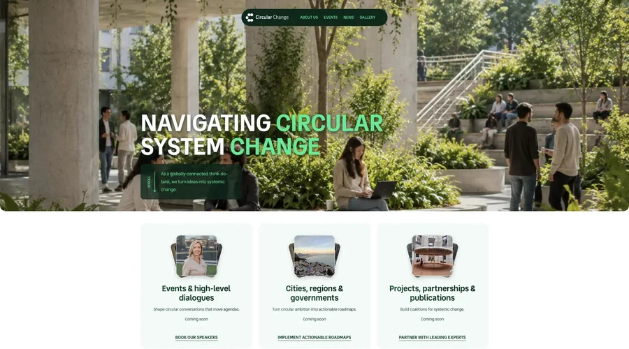 Circular Change spletna stran