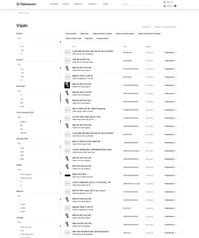 Tehnocom 2026 B2B trgovina