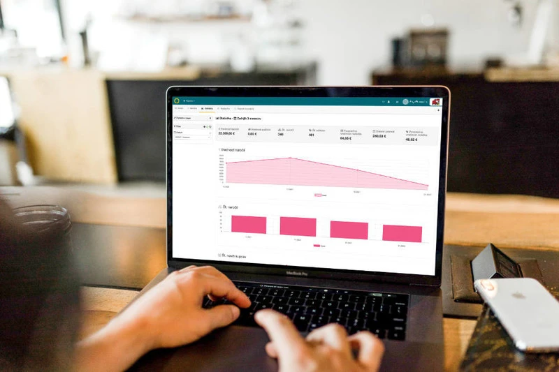 Sistem za izdajanje računov - pregled statistike